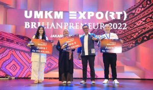 BRI Berikan Penghargaan Kepada Tiga Entrepreneur Muda Berprestasi Untuk meningkatkan kemajuan Usaha Kecil, Mikro dan Menengah UMKM) PT Bank Rakyat Indonesia (Persero) Tbk atau BRI