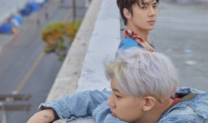 Lirik Lagu Just us 2 ― EXO SC (Sehun & Chanyeol) ft Gaeko (sumber: akun Instagram @real_pcy)