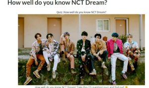 Link Ujian Fans NCT Dream, Seberapa Tahu Kamu Sebagai NCTZen! Tangkapan Layar Ujian Fans NCT Dream