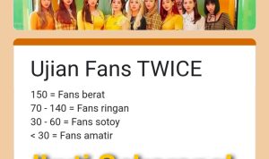 Tangkapan Layar Ujian Fans TWICE Via Google Form