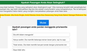 Link Tes Ujian Selingkuh Terbaru 2023 untuk Mengetahui Pasangan Kamu Selingkuh