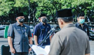 Wali Kota Bandung Minta Pejabat jadi Tauladan Wali Kota Bandung Yana Mulyana saat melantik pejabat di lingkungan Pemkot Bandung, Rabu 4 Januari 2023.