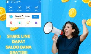 Share Link Dikasih Saldo DANA Gratis Hingga Sebesar Rp200 Ribu, Mudah Banget Caranya
