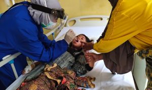 Salah seorang pasien pengidap difteri di Kabupaten Garut. (DOK/DINKES JABAR)