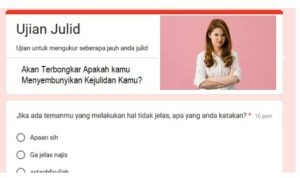 Link Tes Ujian Julid via google form terbaru 2023.