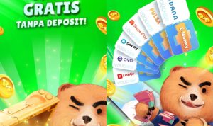 Rp100 Ribu Hasil MAGER Cair Saldo Dana, Gratis! Mager Penghasil Dana Gratis/ Kolase Play.google.com