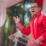 Wali Kota Bogor Bima Arya saat berpidato pada kegiatan Bogor Street Festival CapGoMeh (CGM) 2023 beberapa waktu lalu. (Yudha Prananda / Jabar Ekspres)