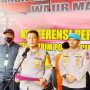 BERIKAN KETERANGAN: Kapolres Cimahi AKBP Aldi Subartono saat menggelar konferensi pers terkait update kasus pembunuhan pada anak. (Narsono/Jabar Ekspres)