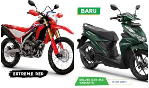 Makin Memikat, Tampilan New Honda BeAT 2023 dan CRF 250L Honda CRF 25L dan BeAT 2023/ Kolase Astra-honda.com