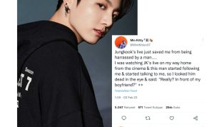 Jungkook BTS menyelamatkan seorang Army