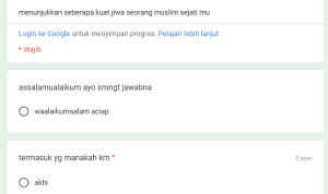 Seberapa kuat jiwa Muslim Kamu? Berikut Link Tes Ujian Muslim Sejati via Docs Google Form