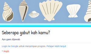 Link Tes Gabut/ Tangkap Layar Google Form
