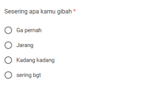 Link Ujian Julid/ Tangkap Layar Google Form