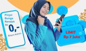 Pinjol bunga rendah dengan limit Rp 7 juta.