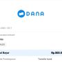 Bukti pembayaran saldo DANA gratis Rp 500 ribu yang langsung masuk ke aplikasi DANA.