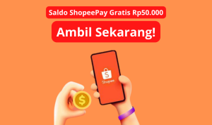 Dapatkan Rp50.000 ShopeePay Gratis Tiap Hari, Cukup Main Game 1 Menit, Buruan Coba!