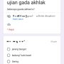Tes Se Ga Ada Akhlaknya Kamu! dengan Link Google Form Akhlak