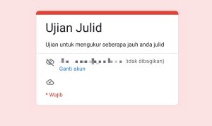 Tes Sejulid Apa Kamu! dengan Link google Form Ujian Julid