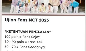Tangkapan Layar Ujian Fans NCT 2023 Terbaru Via Google Form