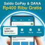 Tarik Langsung Saldo GoPay, DANA Gratis 2023 Rp400.000! Saldo GoPay Gratis & DANA Gratis dari Aplikasi Penghasil Uang