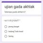 Tangkapan Layar Ujian Gada Akhlak Via Link Google Form
