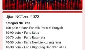Tangkapan Layar Google Form Ujian NCTzen 2023