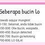 Tangakapan Layar Ujian Bucin via Link Google Form