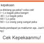 Tangkapan Layar Ujian Kepekaan via Link Google Form