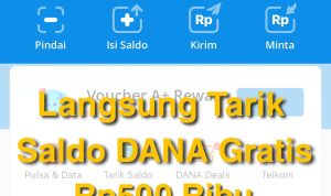 Cara Dapat Saldo DANA Gratis