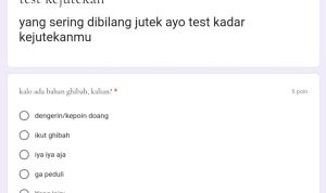 Tangkapan Layar Test Kejutekan Google Form