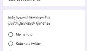 Tangkapan Layar Ujian Receh Google Form