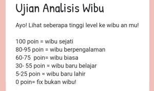 Tangkapan Layar Ujian Wibu Google Form