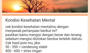 Tangkapan Layar Ujian Kesehatan Mental Google Form