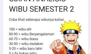 Tangkapan Layar Ujian Wibu Semester 2 Google Form