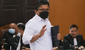 Ferdy Sambo saat menjalani sidang kasus pembunuhan Brigadir J di Pengadilan Jaksel belum lama ini. (ilustrasi/antara).