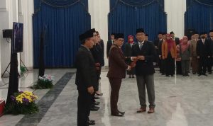 Lantik 206 Pejabat, Ridwan Kamil Singgung Tahun Politik Lantik 206 pejabat di lingkungan Pemprov Jabar, Ridwan Kamil ingatkan tahun politik, Jumat 24 Februari 2023. (SANDI NUGRAHA/JABAR EKSPRES)