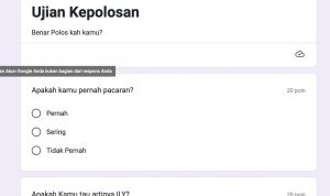 LINK Tes Ujian Kepolosan TERUPDATE Via Google Form, Cek Seberapa Polos Kamu?