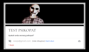 LINK Tes Ujian Psikopat Terbaru 2023 via Google Form Docs, Apakah Ayo Mainkan di Sini!