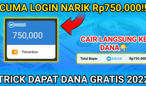 Kaget! Log-In Sekali Langsung Masuk Saldo DANA Rp 750.000! saldo DANA 750rb