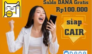 Saldo DANA Gratis Langsung Cair Rp100.000