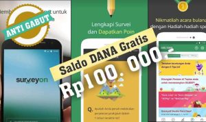 Jawab Angket Langsung Dapat Uang Rp100 Ribu DANA Gratis