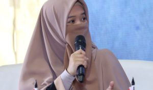 Adhisty ketika menghadiri acara Indonesia Peduli Difabel, bersama DT Peduli / Sadam Husen Soleh Ramdhani