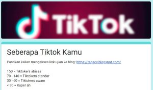 Link Tes Ujian Tiktoker via Google Form