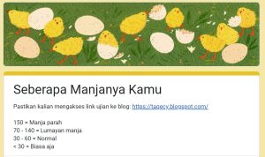 Link Tes Ujian MANJA Maret 2023