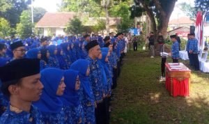 262 Calon PNS Diambil Sumpah, Ini Pesan Bima Arya Ratusan Calon PNS Formasi Tahun 2022 di lingkungan Pemkot Bogor saat mendengarkan pidato Wali Kota Bogor Bima Arya, Selasa (7/3). (Yudha Prananda / Jabar Ekspres)