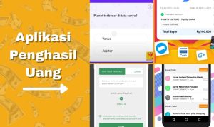 Aplikasi Penghasil Uang Selain Game/ Kolase Play.google.com dan Aplikasinya