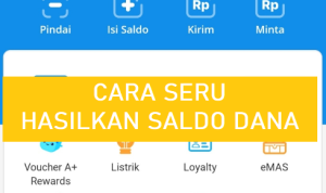 Cara Dapat Saldo DANA Gratis Lewar Game Seru/ Tangkap Layar Aplikasi DANA