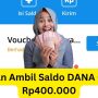 Gak Perlu KTP, Saldo DANA Gratis Rp400.000 Langsung Cair