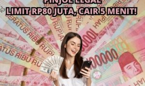 Cair 5 Menit! Pinjol Legal Bunga 0,4% Limit Rp80jt