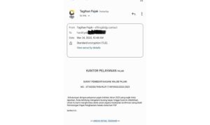 Cak fakta mengenai informasi viral surat tagihan pajakdari DJP melalui surat elektronik email sebelum 31 Maret pada setiap tahunnya. ANTARA.